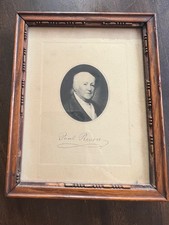RARE Antique Paul Revere Etching Print Engraving Photogravure Revolutionary War picture