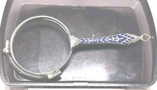 Antique Lorgnette Folding Opera Glasses. Made Of Platinin Medal. No Lenses picture