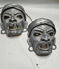 1930's Art Deco Pirate Wall Sconces Coney Island Theater Pair All Original picture
