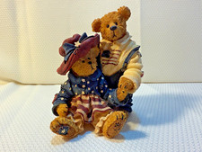 Boyds Bear Libby and Sam Glory Days Patriotic USA Figurine 228531 picture