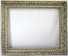 VINTAGE WHITEWASH HAND CARVED   FRAME FOR PAINTING 18 X 14 INCH ( e-80) picture