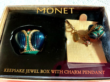 Monet Keepsake Jewel Box With Charm Pendant Crown, Pendant Crown & Star picture
