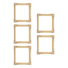 5Pcs Vintage Resin Picture Frames 3.4