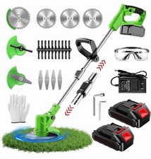 Cordless Weed Wacker Brush Cutter Weed Trimmer with Blade Stringless 21V | 2 ... picture