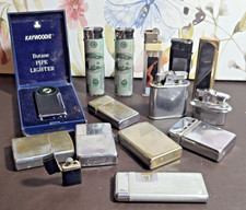 LOT of 15 Vintage Lighters Zippo Kaywoodie Firefly Novelty Money Pin-Up UNTESTED picture