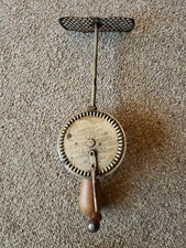 Dunlap Casey Hudson Co Antique Silver Blade Egg Beater 1916 Kitchen Decor  picture