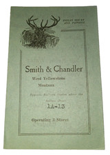 Antique Vtg Smith & Chandler Store Brochure Yellowstone Native American Symbols picture