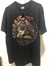 Harley Davidson Men's T-Shirt Large - Sturgis 75th Black Hills Rally picture