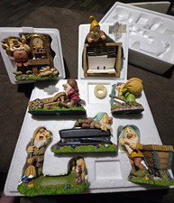 Vintage Disney Seven Dwarfs 7-Piece Desk Set Original Boxes picture