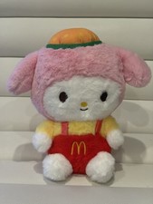 Rare Sanrio My Melody McDonald’s Employee Uniform Plush 8” 20cm Collectible picture