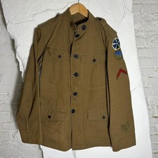 Vintage WWI US Army Signal Balloon Corps M1917 Wool Summer Service Coat Tunic picture