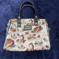 Loungefly Disney Beauty and the Beast Tatoo Belle AOP Purse Handbag Mrs Potts picture