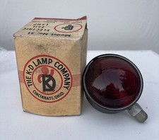 Vintage K-D LAMP Co. Model No. 31 Old Glass Tail Light New Old Stock Nos picture