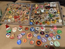 Lot Of Vintage Lapel Pins Button Pin Animals, Scouts, Cancer, Olympics, USA picture