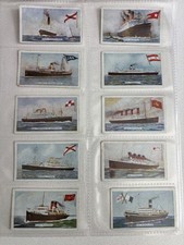 Godfrey Phillips Cigarette Cards 1924 Ships and Their Flags Full Series of 25 picture
