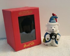 Marshall Field’s 1999 Fifteen Years Santa Bear Wizard 8 Ball Ornament NEW picture