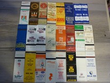 VINTAGE LOT OF 24 MATCHBOOK COVERS ADVERTISING RESTAURANTS HOTELS picture