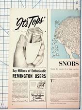 1950s Magazine Article & Ads Lot - Snobs by Russell Lynes, Remington, Ovaltine picture