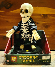 Gemmy Groovin' Ghoul Animated Dancing Skeleton Halloween Figure Prop 27420 picture