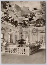 Vintage Würzburg Residenz Staircase Real Photo Postcard by Gundermann RPPC picture