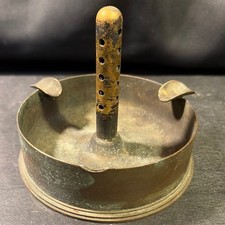 Vintage Brass Trench Art Ashtray Shell Casing Anscom Briefing Room Inscribed picture