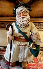 Vintage Clothique By POSSIBLE DREAMS-Outdoor Traveling Santa Ornament-7”H-c 1994 picture