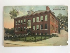 Vintage MA Newburyport Jackman School Student Teacher Portrait c1910's picture
