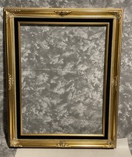 Wooden Picture Frame Gold Color Without Glass Size 18” X 24”style # TP-B5G picture