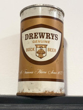Drewrys Bock Beer Can, EMPTY 12oz Mid 1960's Fan Tab Beer can, South Bend IND picture