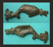 Roman, Belt Mount, Dolphin-type, Ornate, ca. 1st-2nd Cent. AD, Rare picture