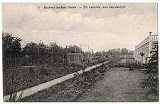 Old postcard 36 - Rouvres Les Bois (Indre) - 6. Sainte-Léonide, view of the gardens picture