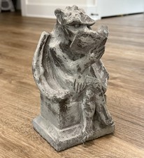 Vintage HPI Gargoyle The Bookworm Bookend Sitting Statue 1996 HPI 8.5” picture