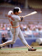Rick Dempsey Of The Baltimore Orioles At Bat During A Game 1985 OLD PHOTO picture