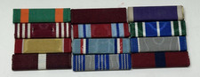 Vintage Military Ribbon Bars Army Navy Air Force Marines Coast Guard Group C 12 picture