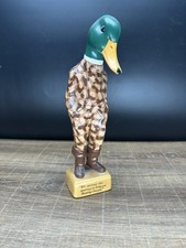 Vintage 1985 Ceramic Duck Hunter Figurine Camo Hunting Season Humor Statue 12” picture