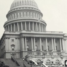 West Front Capital Building Washington DC 1944 Photograph Original Snapshot 40s picture