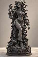 Medusa Goddess Sculpture – Greek Mythology Queen Statue Resin Figurine, Fantasy picture