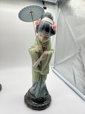 LLADRO 4988 Spring Geisha with Parasol Porcelain Figurine picture