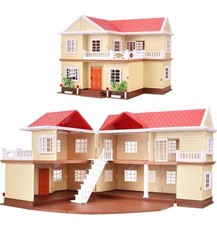 Family Cozy Cabin Doll House Playset Damaged Box picture