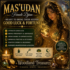 MAS'UDAN – Female Djinn of Fortune & Good Luck | Prosperity Spirit Companion picture