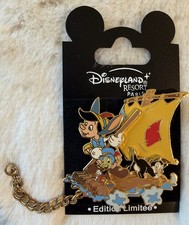 DISNEY PARIS DLP - Pinocchio Jiminy Figaro LE 900 TRAIN SERIES PIN Disneyland picture