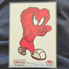 Fleer 2024 Fleer Retro Looney Tunes Gossamer Sketch 1/1 Auto #050 picture
