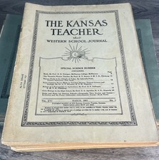 Lot of 27 Antique Kansas School Journals 1924-1927 | Rare Antique Paper Ephemera picture