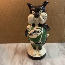 Rare Vintage 1970's Thomcat Publishing Ceramic Advertising  Cat Coin Bank picture