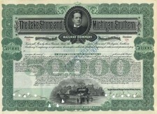 Lake Shore and Michigan Southern Railway - Gorgeous - 1900-1920's dated $50,00 picture