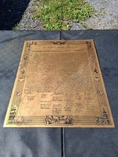 Vintage Brass Declaration Of Independence picture
