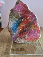 Original Very Large 12 cm Piece of the BERLIN WALL on Perspex Display  + COA picture