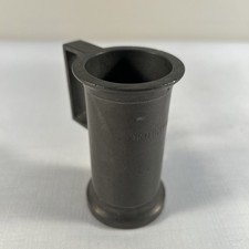 Antique French Pewter Decilitre Metric Measuring Cup T.R. Marked picture