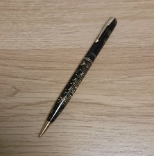 Vintage Geo Parker Golden Pearl Striped Mechanical Twisting Pencil Made in USA picture