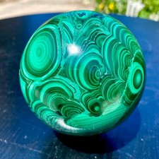 3LB Natural malachite ball quartz crystal energy ball reiki healing picture